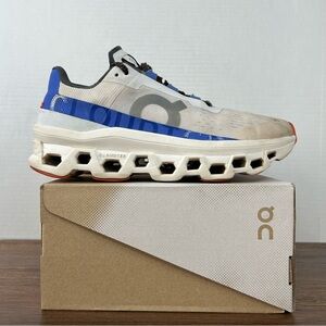 On Running Cloudmonster Frost Cobalt White and Blue Women’s Size 9.5